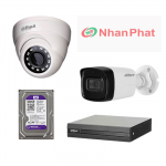 Lắp trọn bộ 2 camera quan sát 2.0Mpx Dahua