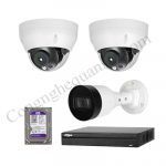 Lắp trọn bộ 3 camera IP 2.0Mpx Dahua
