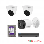 Lắp trọn bộ 3 camera quan sát 2.0Mpx Kbvision
