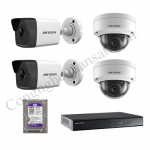Lắp trọn bộ 4 camera IP 2.0Mpx Hikvision
