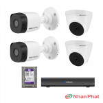 Lắp trọn bộ 4 camera quan sát 2.0Mpx Kbvision