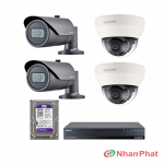 Trọn bộ 4 camera an ninh 2.0Mpx SamSung