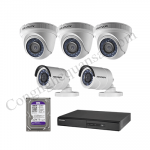 Lắp trọn bộ 5 camera giám sát 1.0Mpx Hikvision