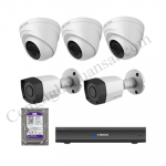 Lắp trọn bộ 5 camera giám sát 1.0Mpx Kbvision