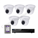 Lắp trọn bộ 5 camera IP 1.0Mpx Kbvision