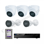 Lắp trọn bộ 5 camera IP 2.0Mpx Kbvision