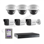 Lắp trọn bộ 6 camera IP 2.0Mpx Hikvision