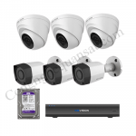 Lắp trọn bộ 6 camera giám sát 1.0Mpx Kbvision
