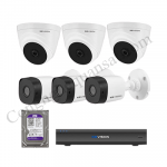 Lắp trọn bộ 6 camera giám sát 2.0Mpx Kbvision