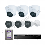 Lắp trọn bộ 6 camera IP 2.0Mpx Kbvision