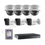 Lắp trọn bộ 7 camera IP 1.0Mpx Hikvision