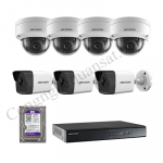 Lắp trọn bộ 7 camera IP 2.0Mpx Hikvision