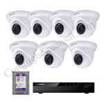 Lắp trọn bộ 7 camera IP 1.0Mpx Kbvision
