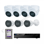 Lắp trọn bộ 7 camera IP 2.0Mpx Kbvision