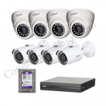 Lắp trọn bộ 8 camera giám sát 1.0Mpx Dahua