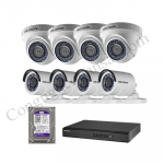 Lắp trọn bộ 8 camera giám sát 1.0Mpx Hikvision