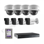 Lắp trọn bộ 8 camera IP 1.0Mpx Hikvision