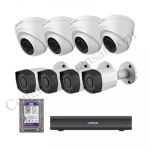Lắp trọn bộ 8 camera giám sát 1.0Mpx Kbvision