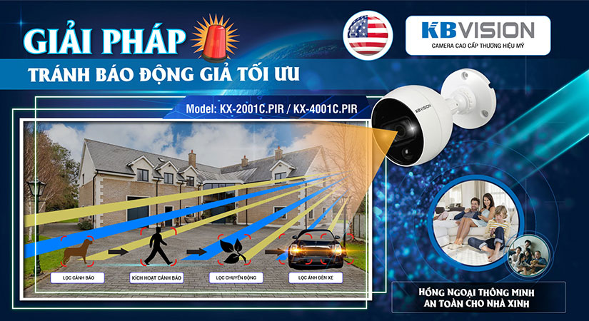 ỨNG DỤNG CÔNG NGHỆ CẢM BIẾN THÔNG MINH PIR TRONG CAMERA KBVISION